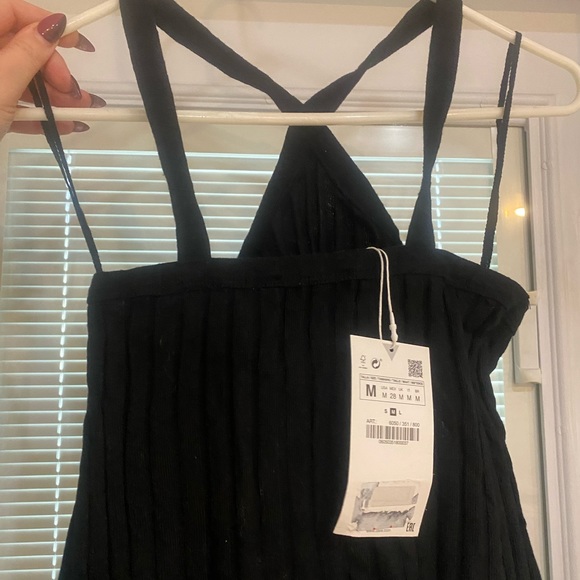 Zara black halter knit top - Picture 6 of 6